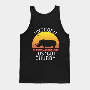 Chubby Unicorn Rhino Gift Tank Top